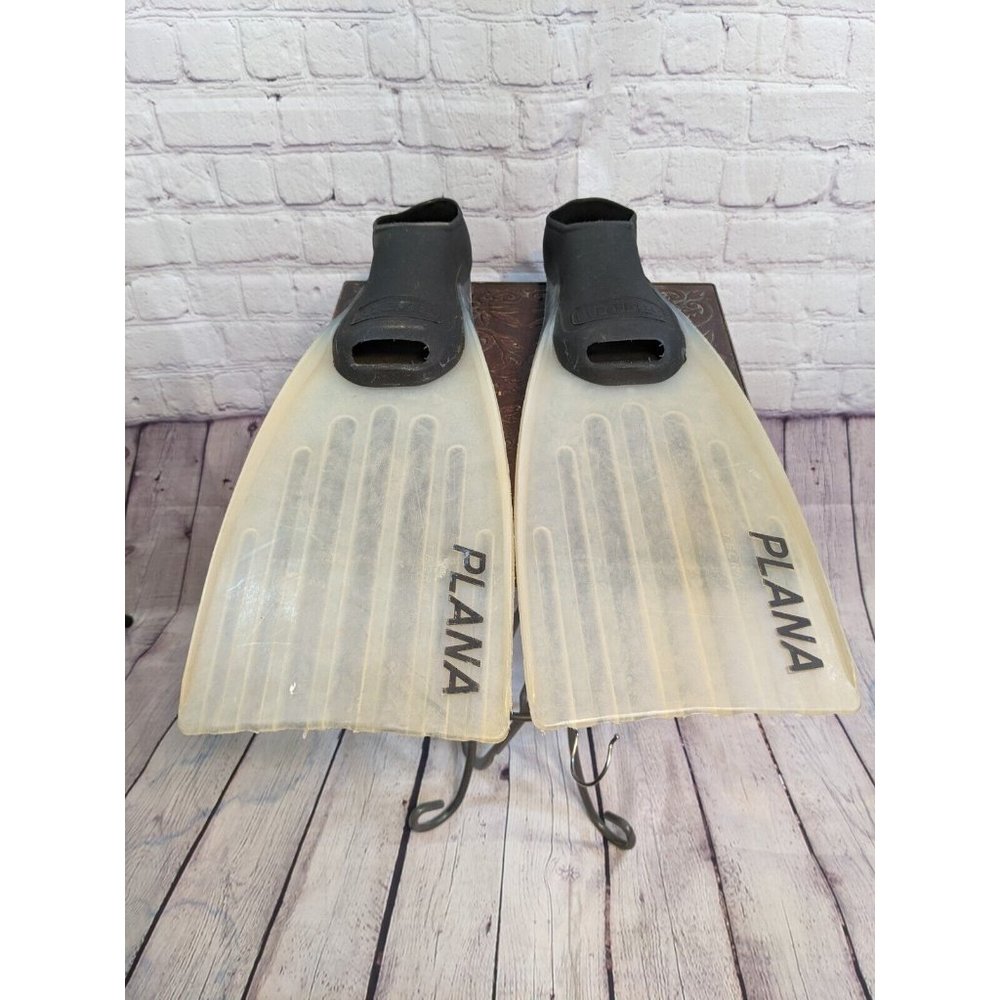 MARES  Avanti HP Plana Fins Clear & Black Scuba Diving Flippers 36-37 US Sz 4-5